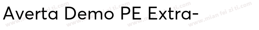Averta Demo PE Extra字体转换